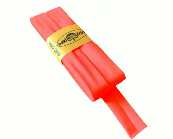 Schrägband - elastisch - 3m Packung - neon pink